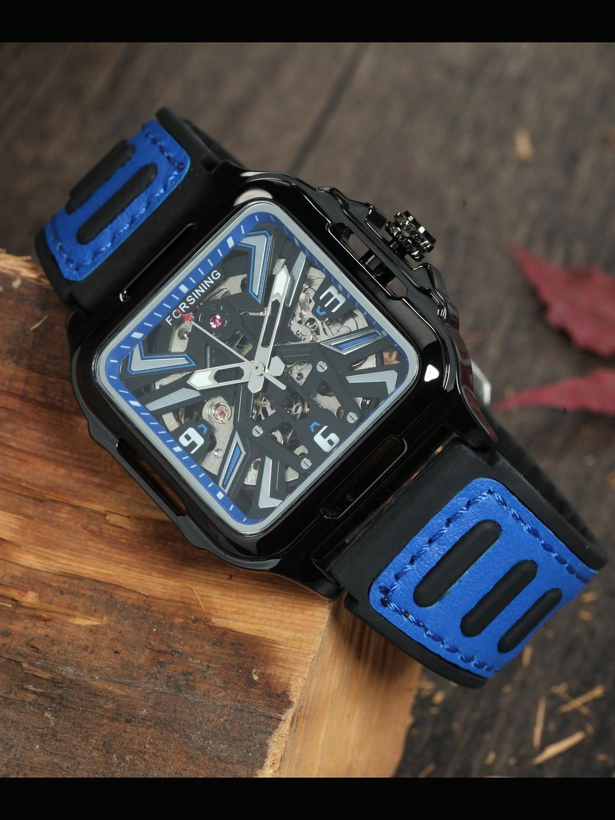 Blue - Black Rubber - Automatic -42mm