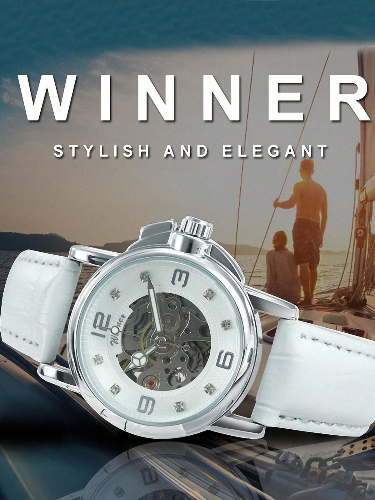 Blue - White Rubber - Automatic -41mm