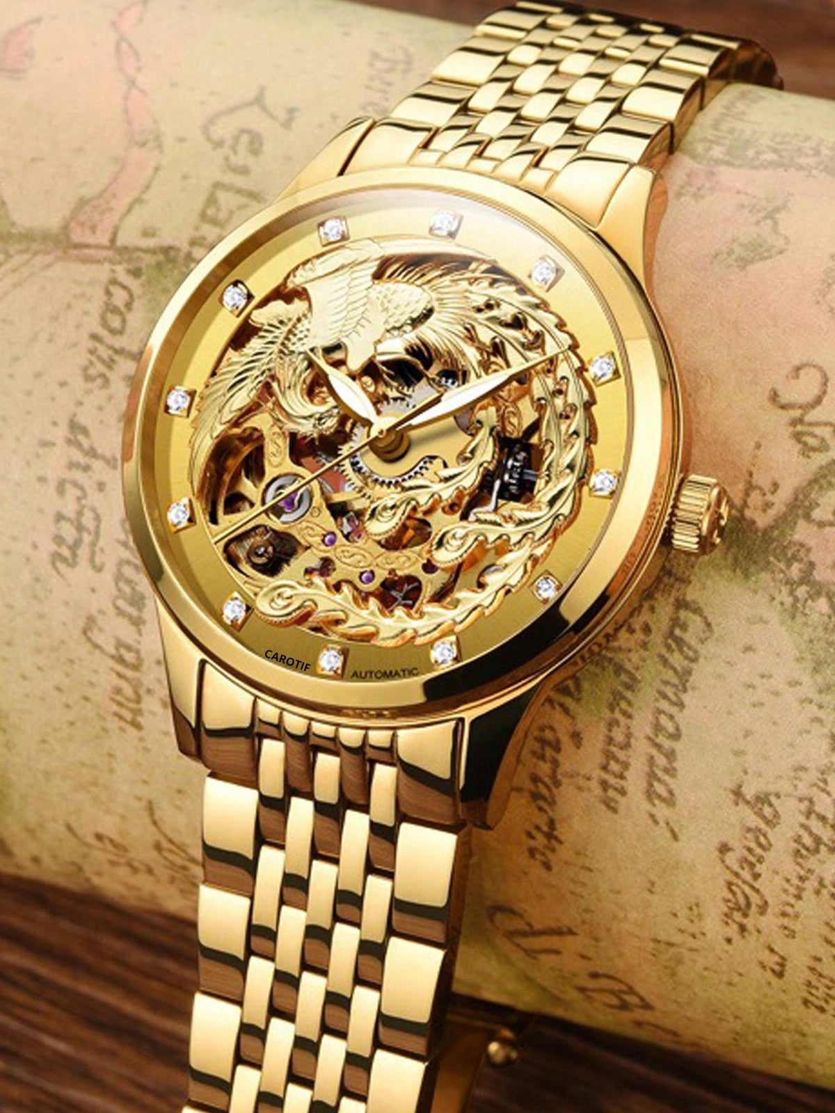 Yellow Hollow - White 904L Steel - Automatic -42mm