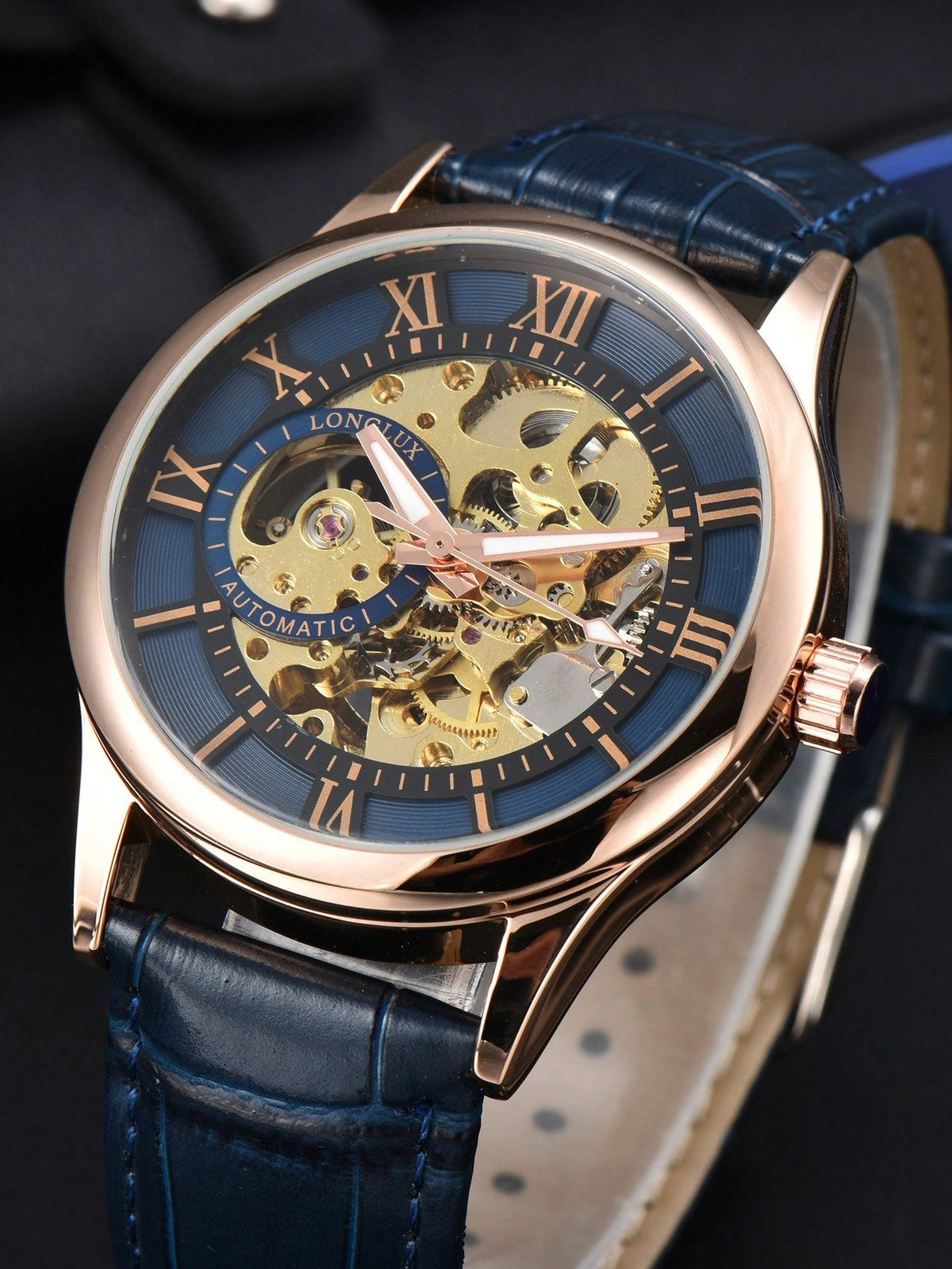 Black - Black Leather - Automatic -41mm
