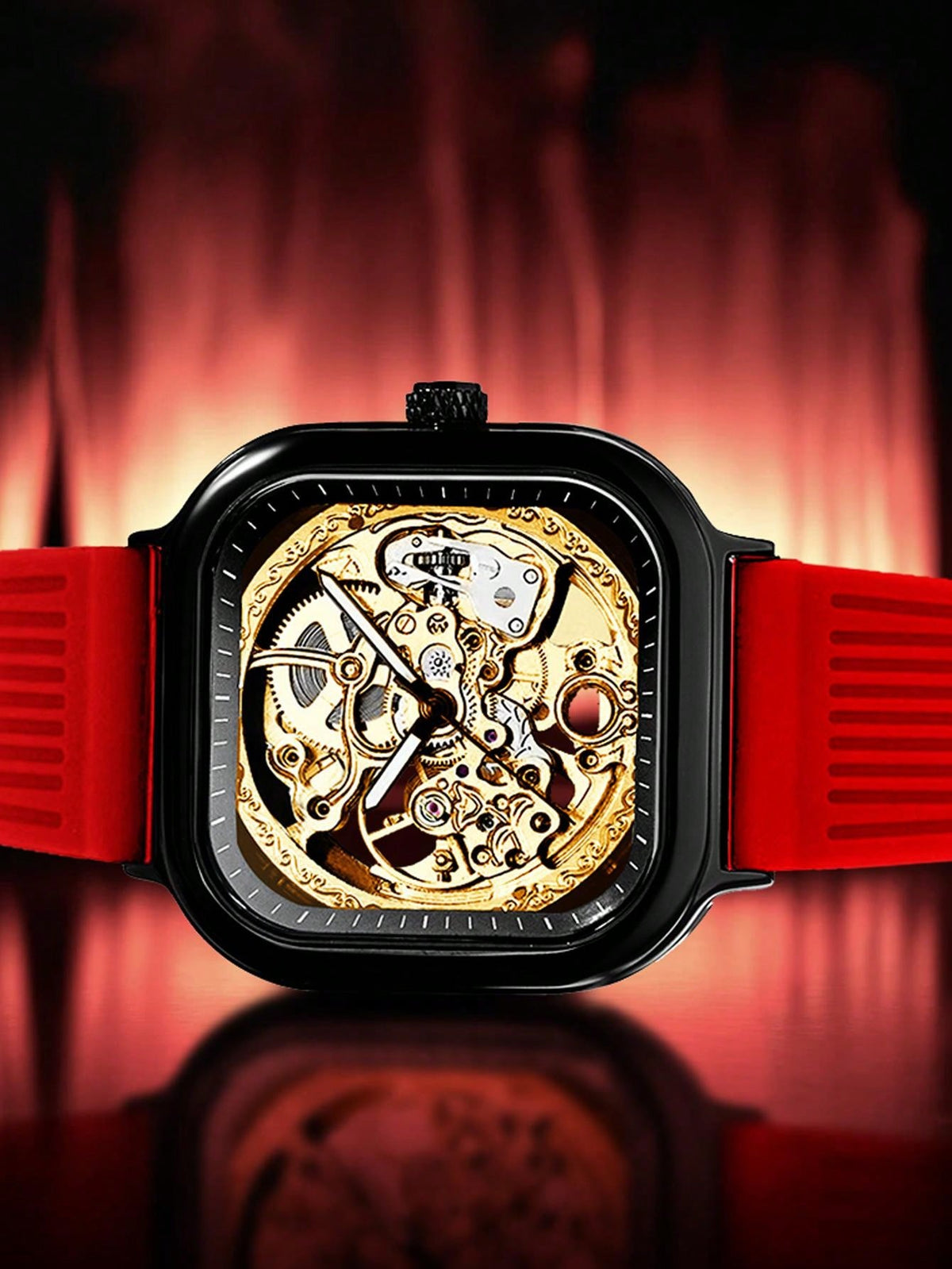 Blue Yellow - Red Rubber - Automatic -42mm