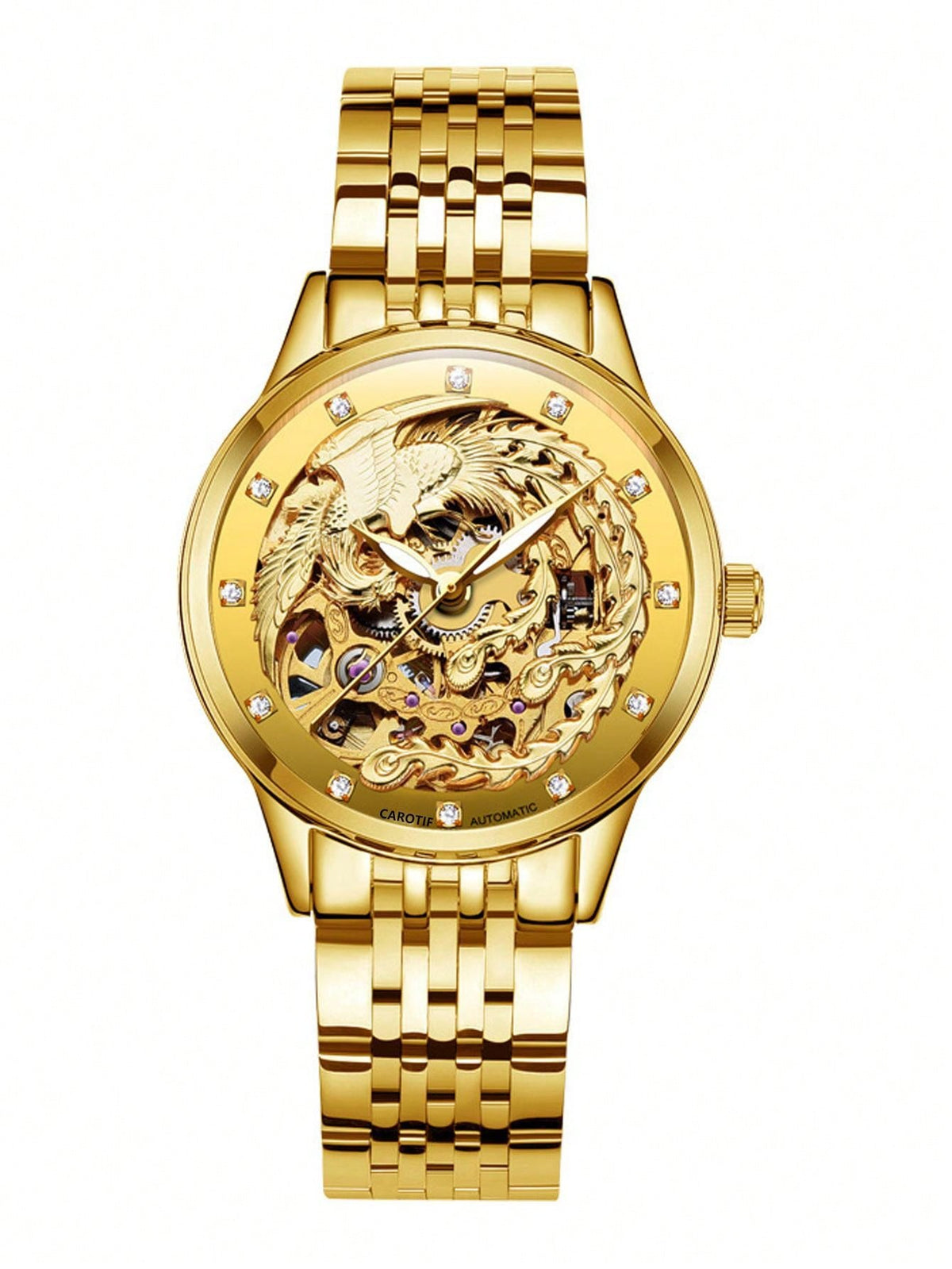 Yellow Hollow - White 904L Steel - Automatic -42mm