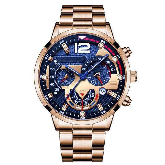 Gold Steel - Quartz - 41mm