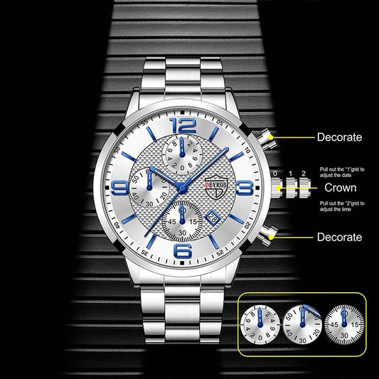 White Steel - Silver 904L Steel - Automatic - 43mm