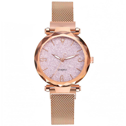 Lady -Pink -Rosegold-Yellow leather -Quartz -33mm